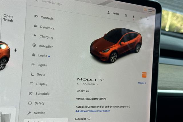 2021 Tesla Model Y Standard Range Rear-Wheel Drive