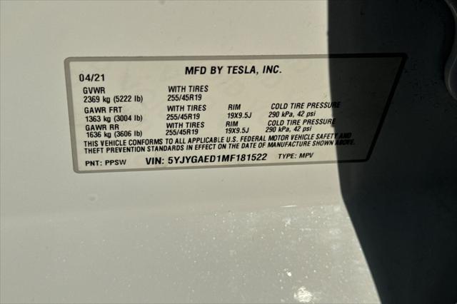 2021 Tesla Model Y Standard Range Rear-Wheel Drive