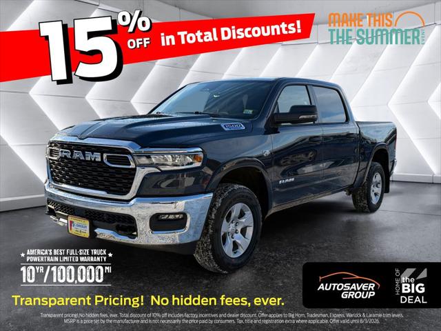 2026 Ram 1500 Big Horn Crew Cab 4x4 5'7" Box for sale in Saint Johnsbury, VT