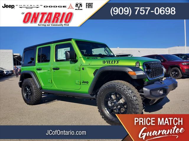 2026 Jeep Wrangler 4-Door Willys 4x4 for sale in Ontario, CA