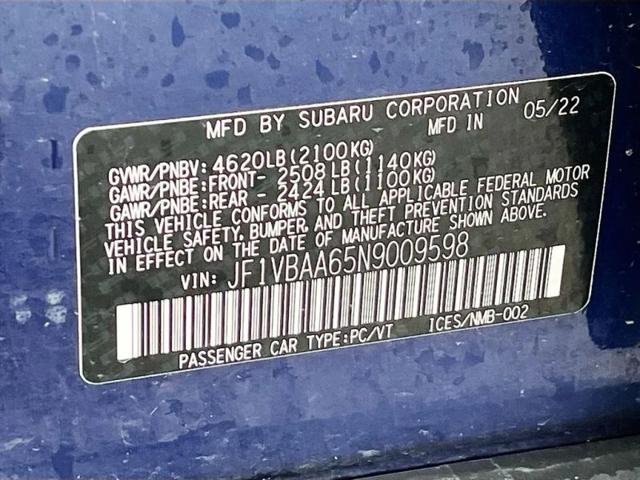 2022 Subaru WRX Base