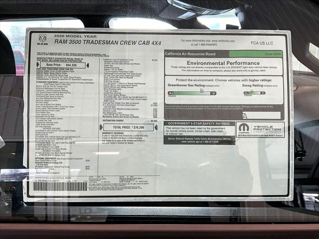 2026 Ram 3500 Tradesman Crew Cab 4x4 6'4" Box