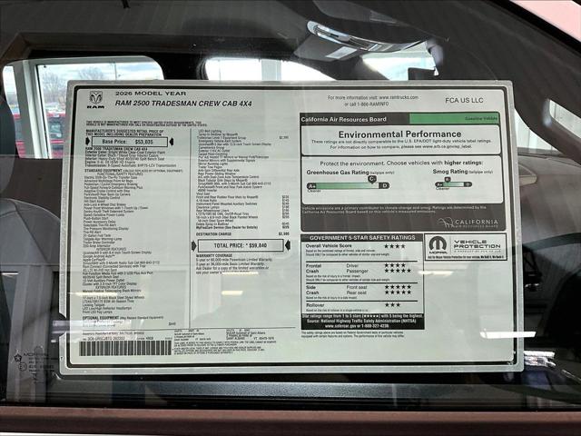 2026 Ram 2500 Tradesman Crew Cab 4x4 6'4" Box