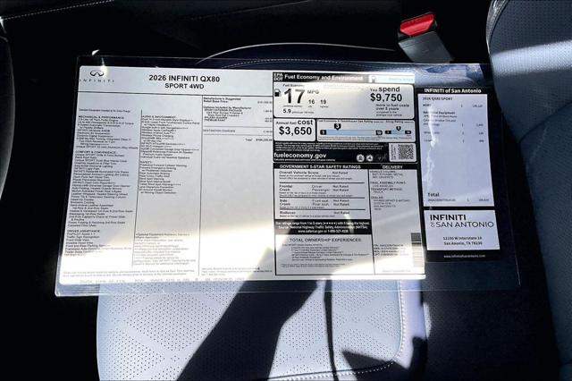 2026 INFINITI QX80 SPORT AWD
