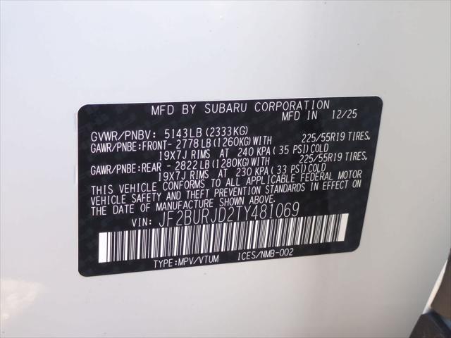 2026 Subaru Outback Touring XT