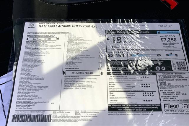 2026 Ram 1500 Laramie Crew Cab 4x4 5'7" Box