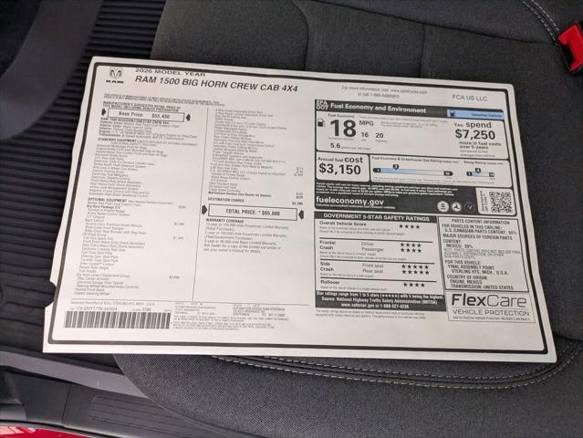 2026 Ram 1500 Big Horn Crew Cab 4x4 57 Box