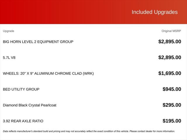 2026 RAM Ram 1500 RAM 1500 BIG HORN CREW CAB 4X4 57 BOX