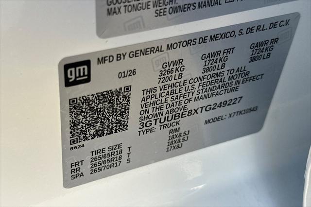 2026 GMC Sierra 1500 Crew Cab, Short Bed, SLE, 4WD