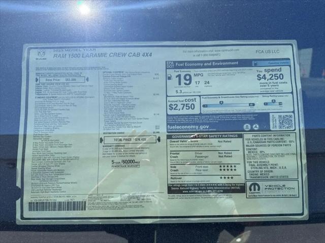 2025 Ram 1500 Laramie Crew Cab 4x4 5'7" Box
