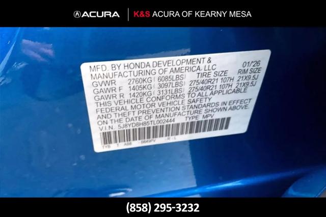2026 Acura MDX Type S Advance Package
