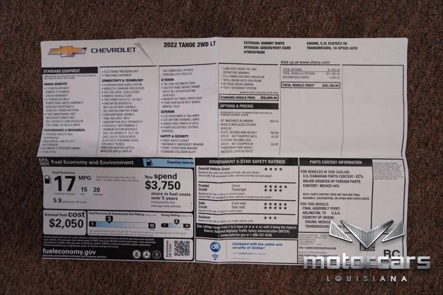 2022 Chevrolet Tahoe 2WD LT