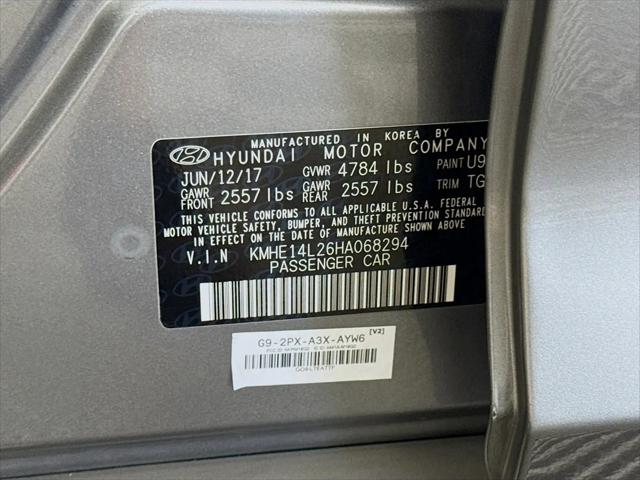 2017 Hyundai Sonata Plug-In Hybrid Plug-In Hybrid Base