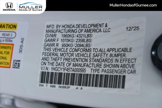2026 Honda Accord Sedan SE