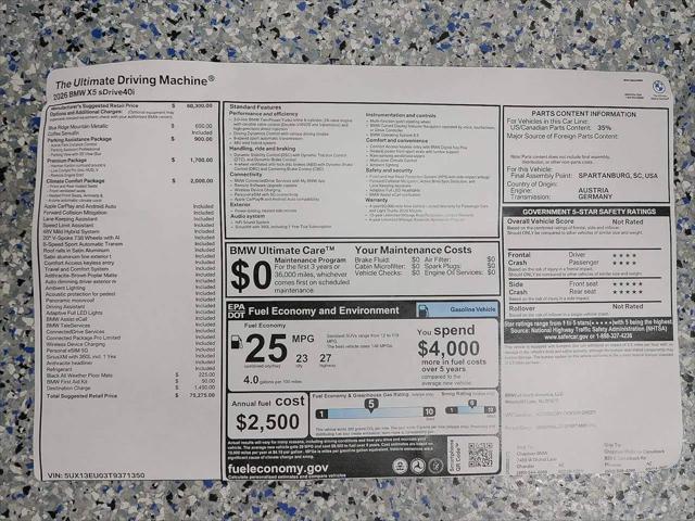 2026 BMW X5 sDrive40i