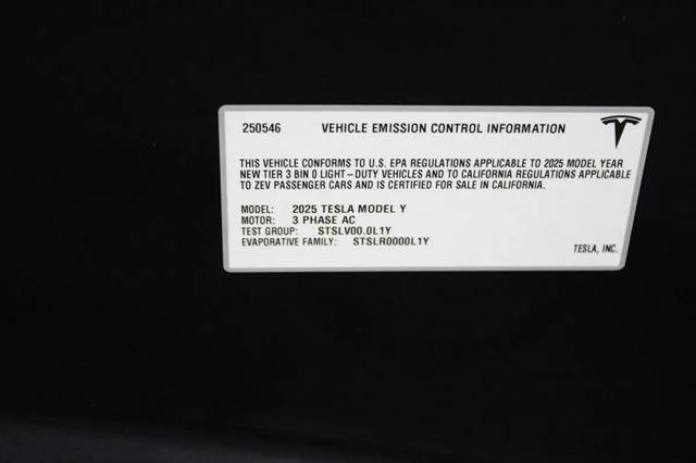 2025 Tesla Model Y Long Range Dual Motor Rear-Wheel Drive