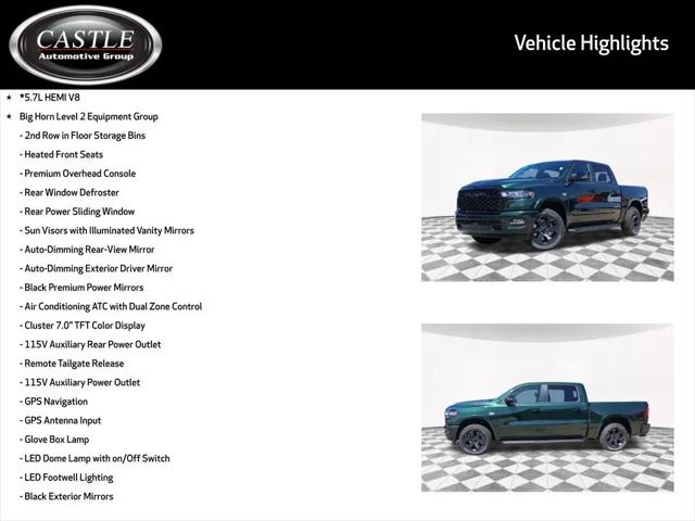 2026 Ram 1500 Big Horn Crew Cab 4x4 57 Box