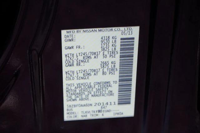 2013 Nissan 3500 SV V6