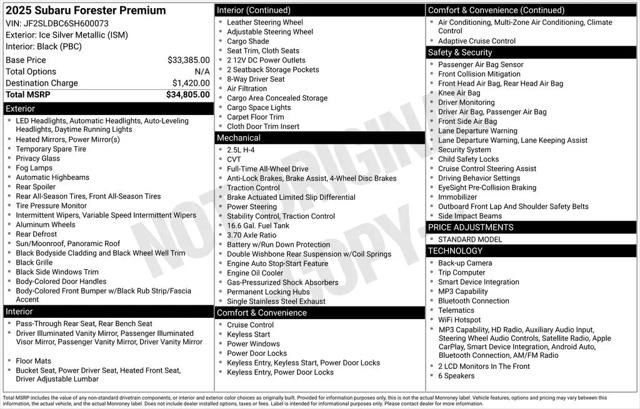 2025 Subaru Forester Premium