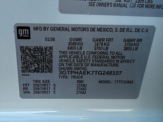 2026 GMC Sierra 1500 Crew Cab, Short Bed, Pro, RWD