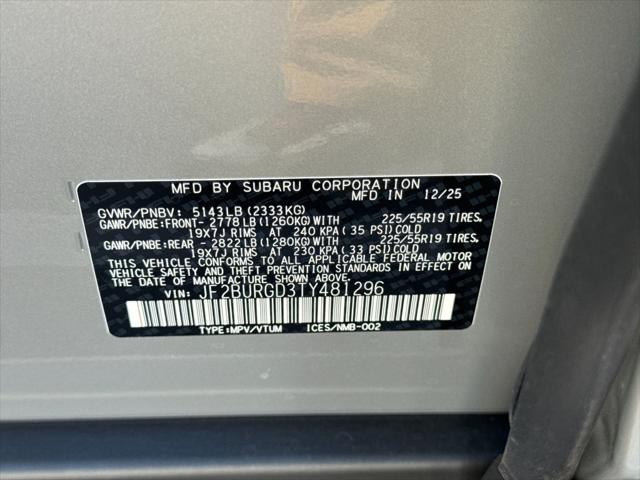 2026 Subaru Outback Limited XT