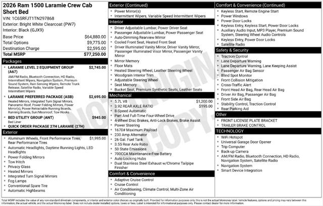 2026 Ram 1500 Laramie