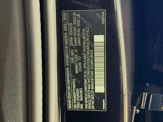 2026 Volvo XC90 Plug-In Hybrid Ultra, T8 AWD, Electric/Gasoline, Bright, 7 Seats