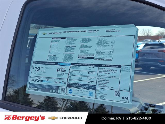 2026 Chevrolet Silverado 1500 4WD Regular Cab Long Bed WT
