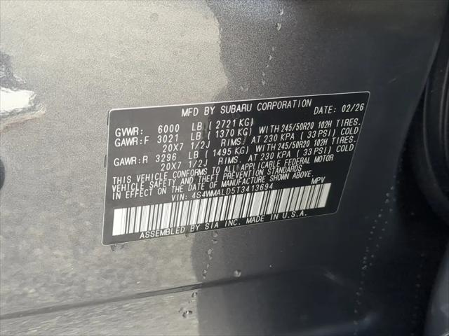 2026 Subaru Ascent Onyx Edition Touring 7-Passenger