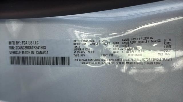 2026 Chrysler Pacifica Select AWD