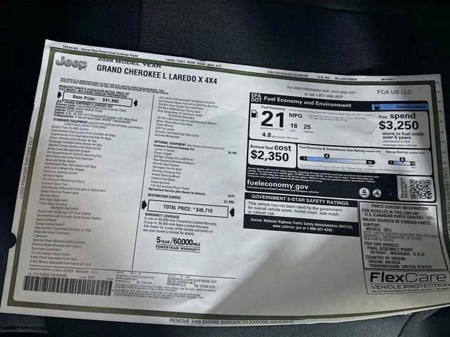 2026 Jeep Grand Cherokee L Altitude 4x4