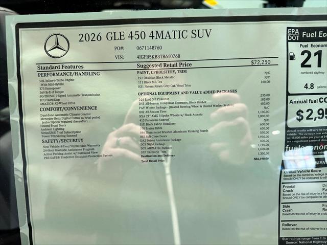 2026 Mercedes-Benz GLE GLE 450 4MATIC