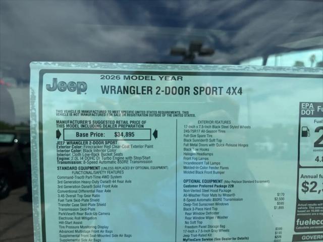 2026 Jeep Wrangler Sport