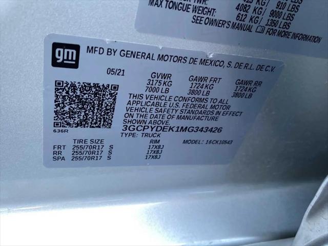 2021 Chevrolet Silverado 1500 4WD Crew Cab Short Bed LT
