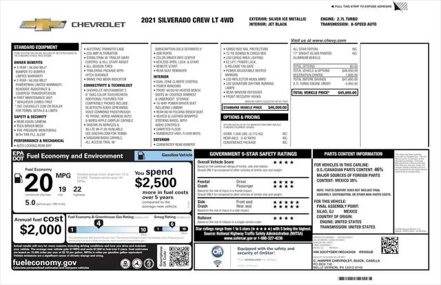 2021 Chevrolet Silverado 1500 4WD Crew Cab Short Bed LT