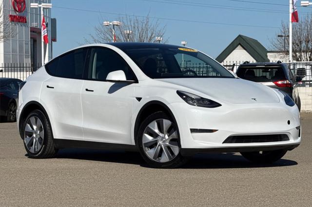 Used 2023 Tesla Model Y Long Range with VIN 7SAYGDEEXPA124489 for sale in Northfield, Minnesota