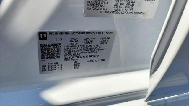 2026 GMC Sierra 1500 Crew Cab, Short Bed, SLT, 4WD
