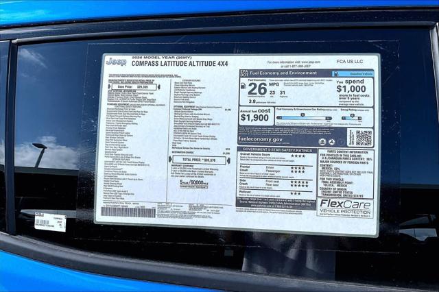 2026 Jeep Compass Latitude Altitude