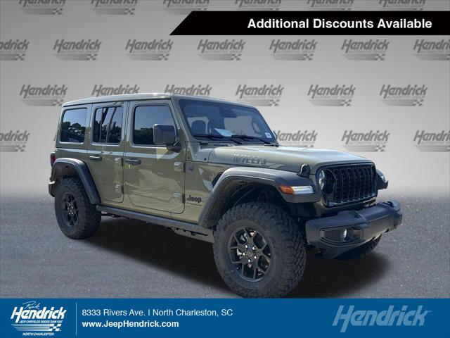 2026 Jeep Wrangler 4-Door Willys 4x4 for sale in North Charleston, SC