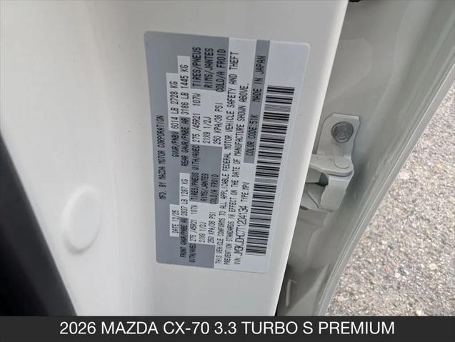 2026 Mazda CX-70 3.3 Turbo S Premium