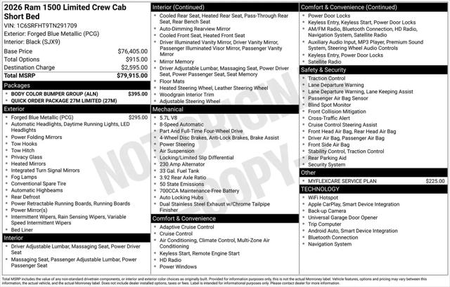 2026 Ram 1500 Limited Crew Cab 4x4 5'7" Box