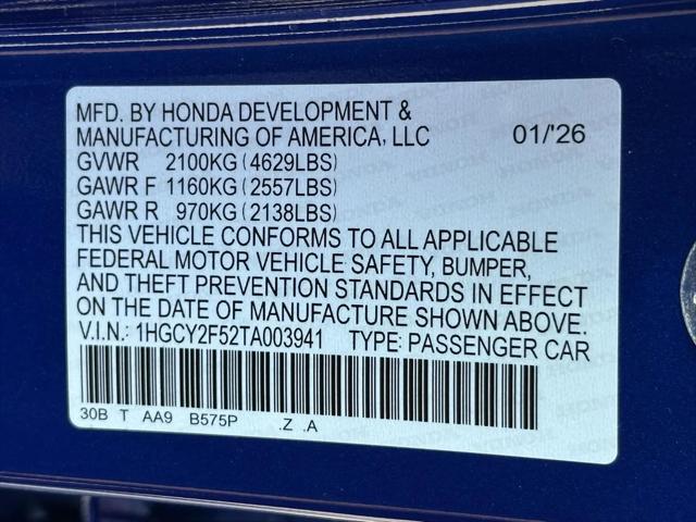 2026 Honda Accord Sedan Sport