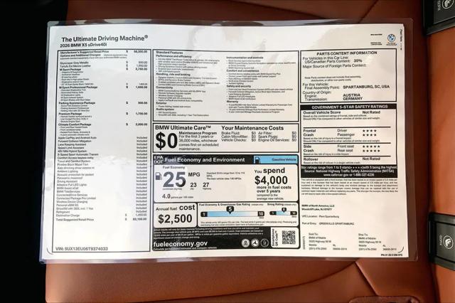 2026 BMW X5 sDrive40i