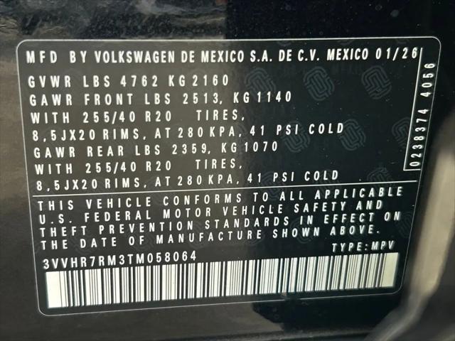 2026 Volkswagen Tiguan SE R-Line Black