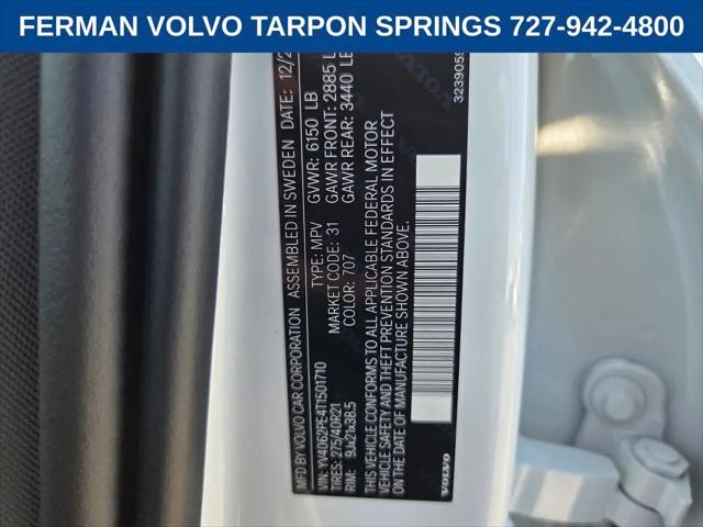 2026 Volvo XC90 Plus, B6 AWD Gas (mild hybrid), Gasoline, Bright, 7 Seats