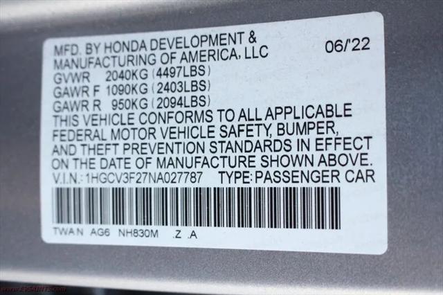 2022 Honda Accord Hybrid Sport