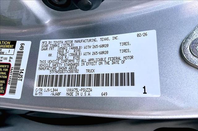 2026 Toyota Tundra 1794 Edition CrewMax 5.5' Bed