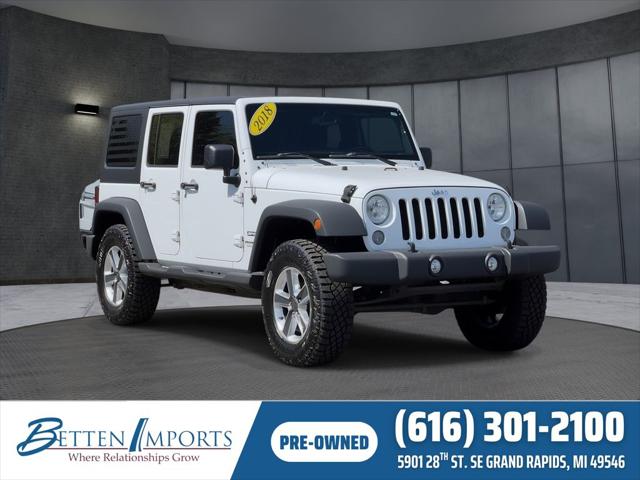 2018 Jeep Wrangler JK Unlimited Sport S 4x4 for sale in Grand Rapids, MI