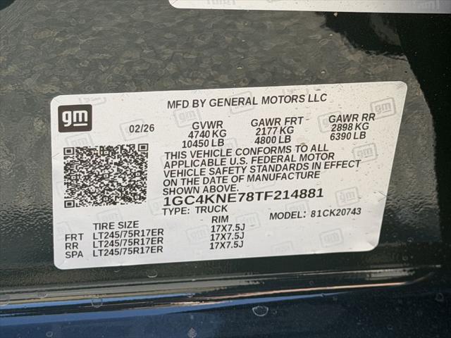 2026 Chevrolet Silverado 2500HD Crew Cab, Standard Bed, LT, 4WD