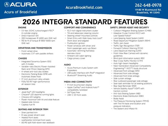 2026 Acura Integra FWD A-Spec with Technology